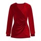 thumbnail image 3 of Uootdi Plus Size Sequin Tops for Women Sparkly Glitter Bow Crewneck Long Sleeve Shirts Evening Party Night Top Going Out Pullover Gift, 3 of 6