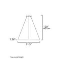 thumbnail image 3 of ET2 Lighting E22726-BK 32 in. Groove LED Pendant - Black, 3 of 6