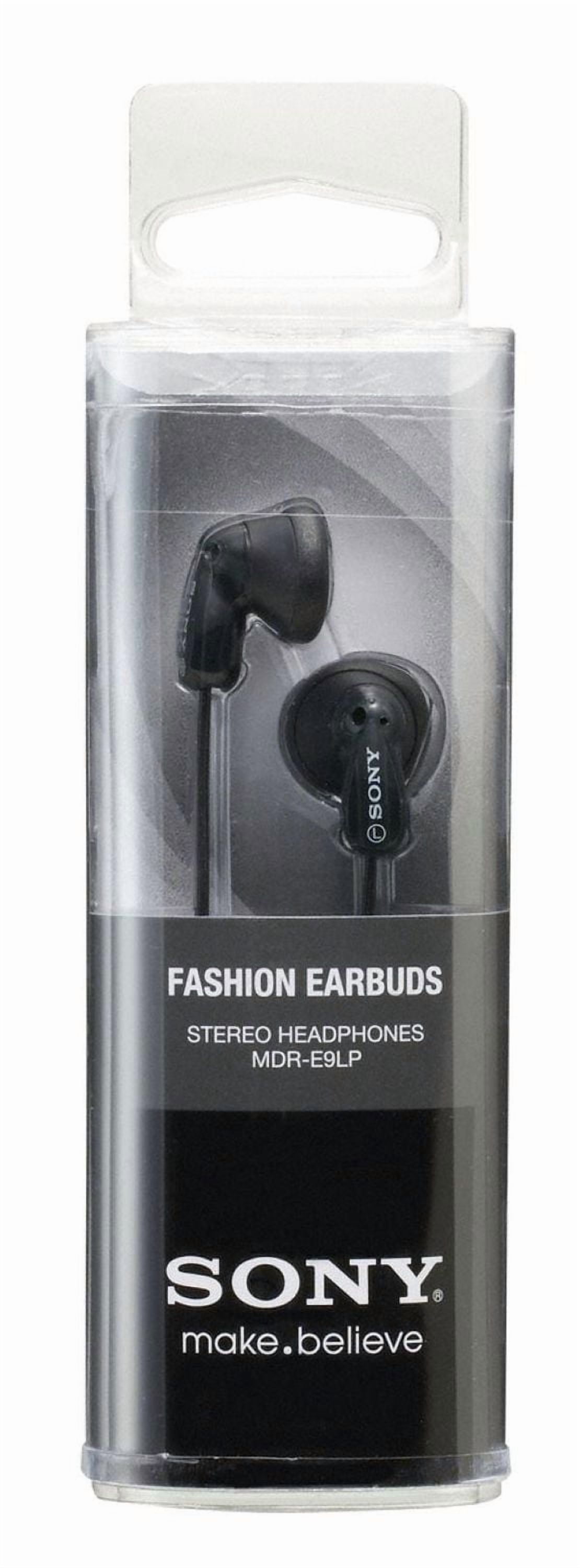 Écouteurs intra-auriculaires stéréo de Sony, MDR-E9LP - noirs Écouteurs boutons