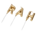 thumbnail image 5 of Heart Shape, Letter, Curve Shape Candle Party Smoke Free Cake Candles（Golden Letters）, 5 of 5