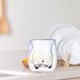 thumbnail image 1 of Taza de cristal de doble pared, taza para té y café, regalo romántico, aspecto claro, taza de café expreso resistente al calor para amigos, familias, gato, 1 of 8