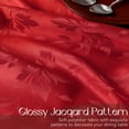 thumbnail image 4 of Romanstile Christmas Rectangle Tablecloth, Jacquard Waterproof Damask Floral Polyester Table Cloth, Waterproof Wipeable Table Cover for Dining, Holiday, Party Decor (Red, 60 x 84 Inch), 4 of 8