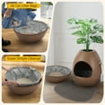 thumbnail image 6 of Jaxpety Large Smart Plant Litter Box with Deodorization System, Artificial Plants,5 Cat Litter Bags,Light,Cat Litter Mat,Scoop,Brown, 6 of 6
