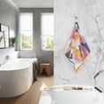 thumbnail image 2 of Yayeee 100% Cotton Hand Towels for Bathroom 16" x 28" Soft Absorbent Kitchen Towel, Art Geometric, 2 of 7