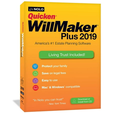 Nolo WQP19R Quicken WillMaker Plus 2019 for Window &