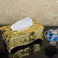 thumbnail image 5 of ABCISI Rose Tissue Box Holder, Stylish Bling Acrylic Tissue Box Cover for Bathroom Vanity Countertops, Bedroom Dressers, Night Stands, Desks & Tables (Gold), 5 of 7