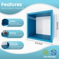 thumbnail image 2 of Kaboon Wall Mount Cube Shelf Set of 2, 12.5x12.5x7.87, Model-Cube-Shelf, Cyan, 2 of 8