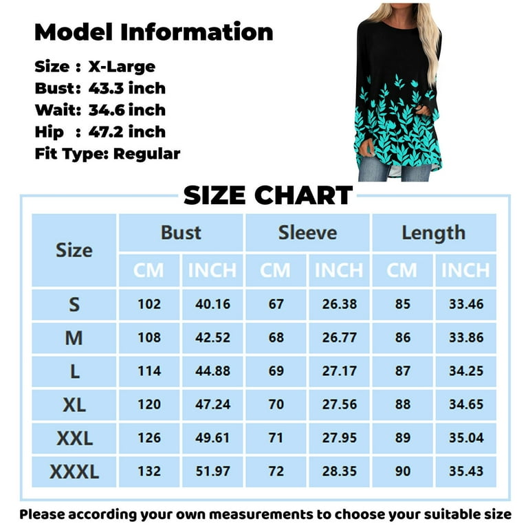 Women'S Tunics Fashion Plus Sweathirts To Wear With Leggings Long Sleeve  Crewneck Pullover Gradient Color Tees Shirts Fall Winter Sweater Blouses  Top Women Tops And Blouses Blue S 
