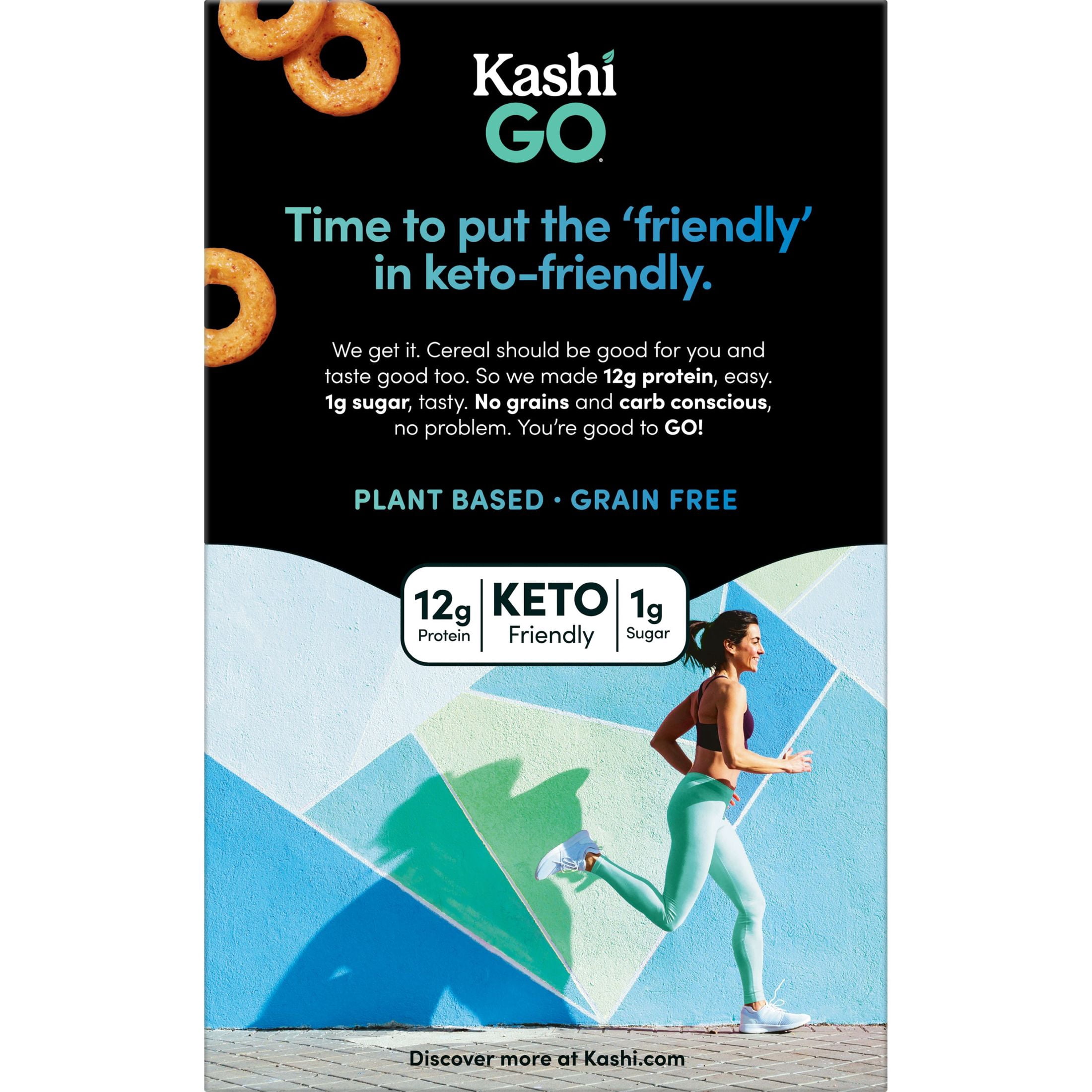 Kashi GO Cinnamon Vanilla Breakfast Cereal, Gluten Free, 7 oz Box