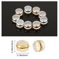thumbnail image 5 of 10Pcs Jewelry Making Earring Replacements Rubber Ear Back Studs Studs Silicone Ear Plugs SILVER, 5 of 8