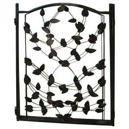 Etna Products Wooden Scroll Design Free Standing Pet Gate. Adjustable Foldable 3 Panel Dog Gate 45 X19 H for Small Dogs Keeps Pets Safe Indoors Outdoors Fully Assembled Walmart