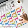 thumbnail image 4 of Long Mouse Pads for Desk,Colorful Funny Dachshund Desk Mats on Top Of Desks, Desk Mouse Pad Extra Large with 3mm Non-Slip Base and Stitched Edge for Gaming,Office,Work,Home 31.5"x11.8", 4 of 6