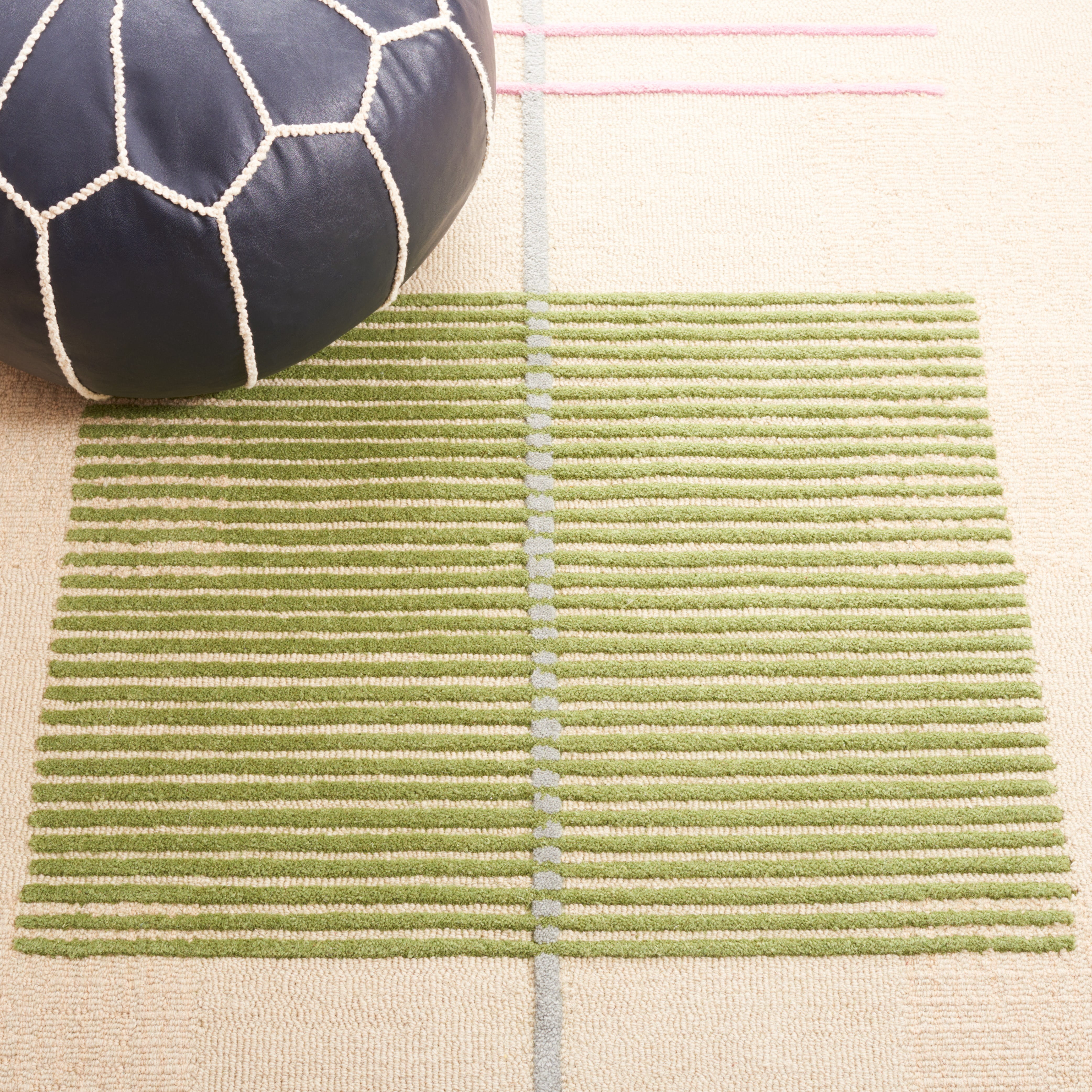 Safavieh Genre Jason Geometric Area Rug, Beige/Green, 6' x 6' Square