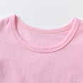 thumbnail image 3 of Toddler Baby Girl Clothes Ruffle Short Sleeve Tops and Colorful Shorts Outfits Set Pink 2-3T, 3 of 7