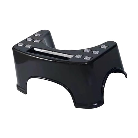 Portable under Desk Foot Rest Non Skid Small Step Ladder Foot Stool under Desk Footrest for Study Bathroom Living Room High Bed Side Gifts , Black