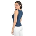 thumbnail image 3 of Blusa de canalé sin mangas /Juvenil, 0282 (Azul marino) azul marino CH, 3 of 4