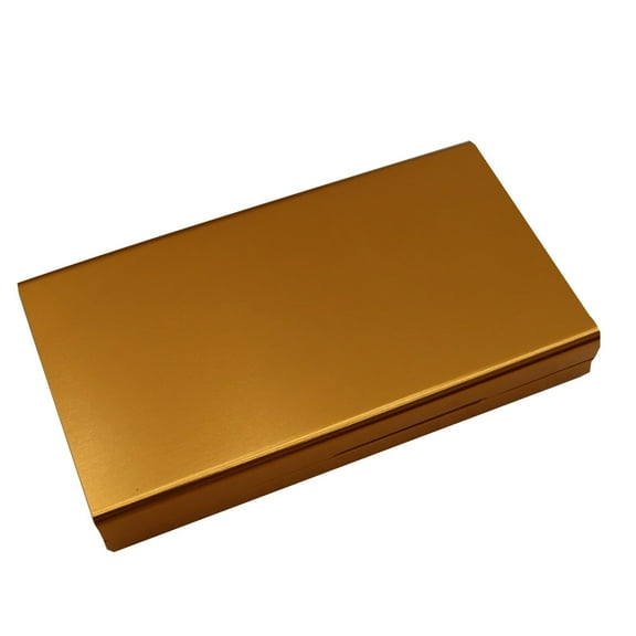 INTSUPERMAI Aluminum Cigar Case Cigarette Pocket Box 100mm Gold