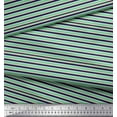 thumbnail image 2 of Soimoi Satin Silk Fabric Horizontal Stripe Print Sewing Fabric Yard 42 Inch Wide, 2 of 3