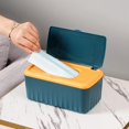 thumbnail image 5 of ABPETE Tissue Box with Lid, Modern Desktop Tissue Box Holder, Facial Tissue Dispenser Box, Cover Holder Napkin Organizer Wet Tissue Box with Lid Rectangular Storage Box Tissue Dispenser Box, 5 of 12