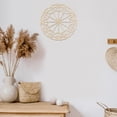 thumbnail image 3 of Mandala Wooden Wall Art, Folkloric Syymetric Shells and Slices, Birch Wood Plywood Rustic Wall Art Accent for Hallway Bedroom Living Room Cafes and Offices, 11.4" X 11.4" X 0.1", by Ambesonne, 3 of 5