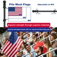 5 FT Flag Pole for Kit, Tangle Free Spinning Weather Resistant