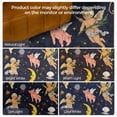 thumbnail image 5 of 6x9 Sun and Moon Celestial Cottagecore Area Rug, Vintage Boho Washable Low Pile Non-Slip Tapestry Rug for Living Room Bedroom, Navy Blue, 5 of 5