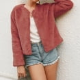thumbnail image 4 of Chaqueta de abrigo de imitación cálida para mujer, chaqueta de invierno con cuello vuelto, ropa de abrigo corta Fridja BV0+2268, 4 of 7