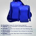thumbnail image 3 of ACTIVE UNIFORMS Women's Under Scrub Tee Crew Neck Long Sleeve T-Shirt 2 - Pack (True Royal Blue, 4X-Large), 3 of 6