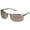 Silver Metallic, variant on Southpole Men's 5007SP Sporty Metal UV400 Protective Rectangular Fashion Sunglasses, 65mm