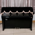 thumbnail image 3 of Piano Cover, Dustproof Anti-Dust Piano Cover, Washable For Pianos With Fine Frill Edge Flannelette Piano Cover Keyboard, 3 of 8