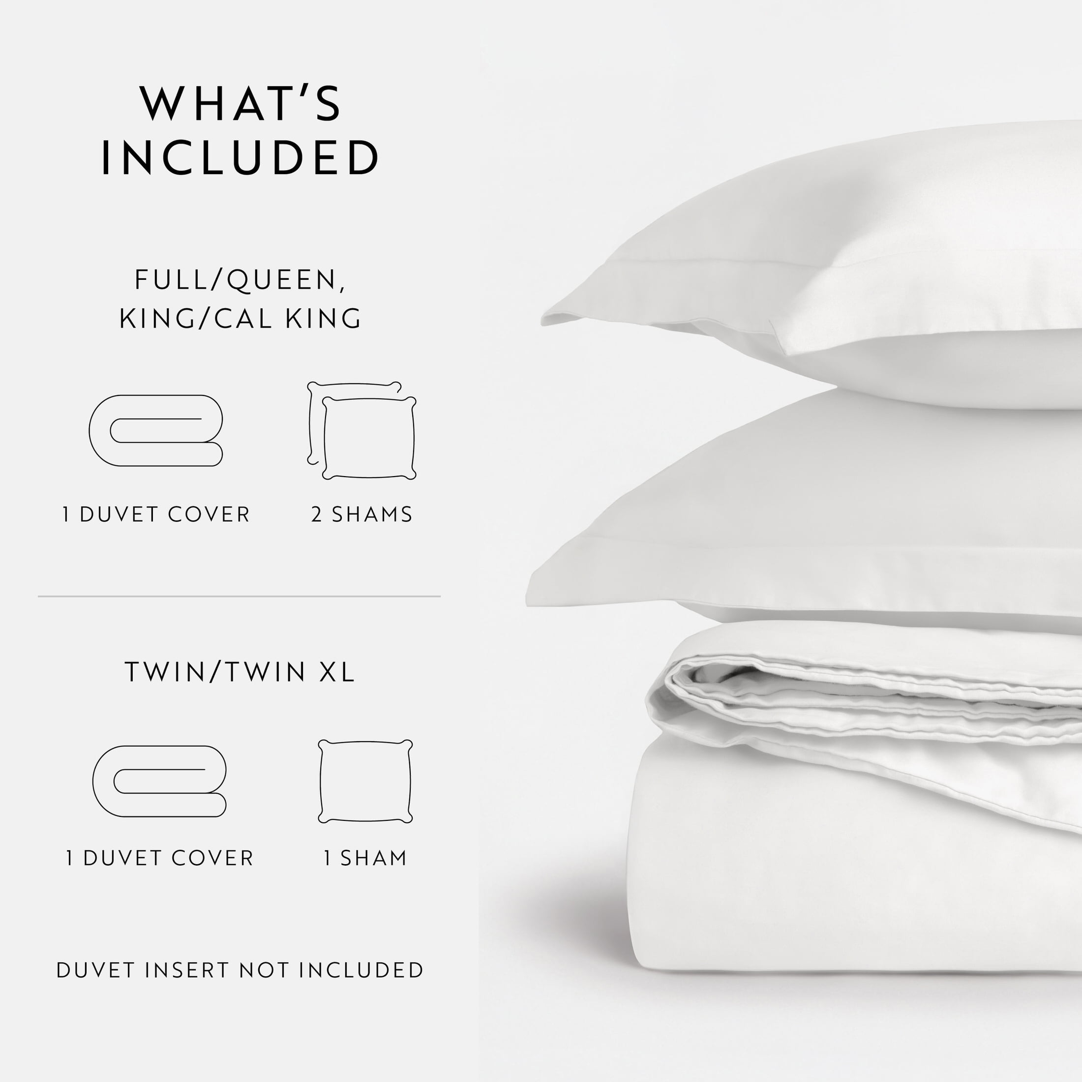 White Vintage Washed 3 Piece Cotton Duvet Cover Set, Twin/TwinXL, by Noble Linens