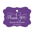 thumbnail image 1 of 100 PCS Thank You Custom Made Hang Tags Personalized Wedding Favor Gift Paper Tags, 1 of 1