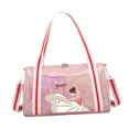 thumbnail image 3 of Bolsa de lona multifunción para mujer, bolsa de ballet para bailar en avión durante la noche Rosa, 3 of 8