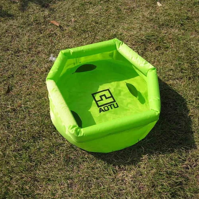 8L de Plegable Infble Accesorio a Actividades shamjiam Lavabo inflable