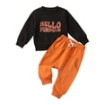 thumbnail image 5 of NIEWTR Baby Boy Fall Clothes 3T 4T 5T Infant 2 Piece Winter Outfit Set Vehicles Print Long Sleeve Sweatshirt Jogger Pant Set(A-Black,0-6 Months), 5 of 5
