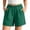 Army Green, variant on Women's Wrap Front Skort Shorts Tassel Trim High Waist Waist Tie Summer Beach Cover-Up Shorts Lightweight Casual Shorts for Vacation and Everyday Wear