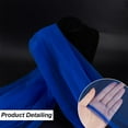 thumbnail image 6 of 5.5x1.7 Yards Blue Tulle Fabrics Chiffon Sheer Crepe Fabric Blue Fabric Tulle Bolt Chinlon Tulle Sheer Voile Chiffon Fabric for Gift Wrapping DIY Sewing Crafts Wedding Party Decorations, 6 of 9