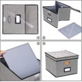 thumbnail image 4 of 1pcs File Organizer Box With Lid, Hanging File Folders Letter Size, Collapsible Document Organizer - Jxlgv, 4 of 5