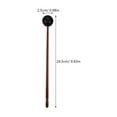 thumbnail image 2 of PENIKOKO Set of 2 Wood Drum Mallets with Brown for Percussion Instruments and Drum Players, 2 of 8