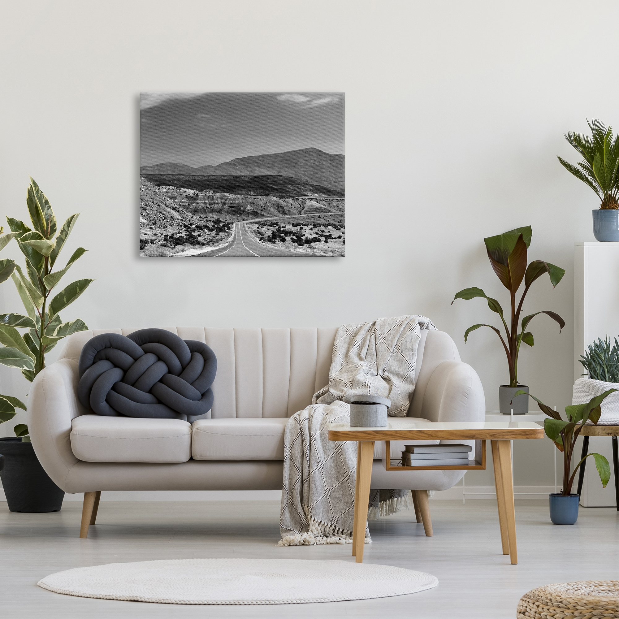 Stupell Industries Desert Canyon Road Landscape Photography Gallery Wrapped Canvas Art Print Wall Art, 40 x 30