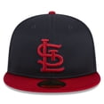 thumbnail image 2 of Men's New Era  Navy St. Louis Cardinals 2025 Batting Practice 59FIFTY Fitted Hat, 2 of 6