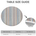 thumbnail image 6 of Colorful Geometric Striped Pattern Round Fitted Tablecloth with Elastic Edge,Dining Table Cover Waterproof,Outdoor Round Tablecloth for Camping,Dining,Indoor and Outdoor, 6 of 7
