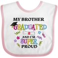 thumbnail image 3 of Inktastic My Brother Graduated and I'm Super Proud Boys or Girls Baby Bib, 3 of 4
