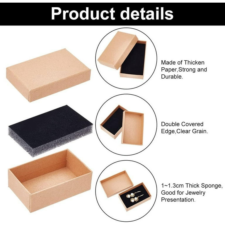 DIY 20pcs Jewelry Gift Box Styles Cardboard Display Box Ring