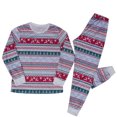 Aboser Christmas Family Pajamas Matching Sets Plus Size Striped Print