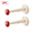 Red - 2 Pack, variant on Heavy Duty Adhesive Wall Hooks with 3-Level Adjustable Extendable Arm, Damage-Free Multi-Functional Hanging Organizer for Dorm, Bathroom, and Door
