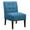Blue, variant on 34" Modern Accent Chair with Tufted Upholstery, Armless Chair with Wood Legs, Horizontal Back Design Chair for Living Room, Bedroom, Makeup Vanity, Beige