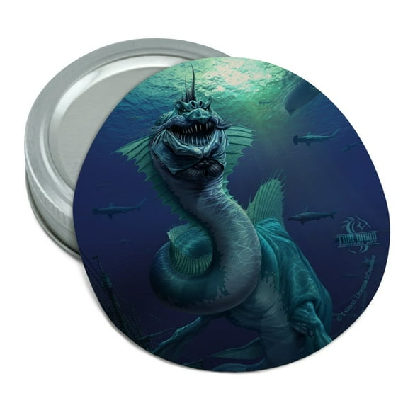Sea Serpent Ocean Monster Dragon Fantasy Round Rubber Non-Slip Jar Gripper Lid Opener