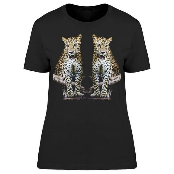 Portrait Of Leopards Together T-Shirt Women -Image by Shutterstock, Female 3X-Large