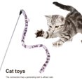 thumbnail image 4 of Funny Cat Stick Feather Pets Teaser Wands Gatito Interacción Persiguiendo Juguetes (Gris) Ehuebsd Para estrenar, 4 of 6